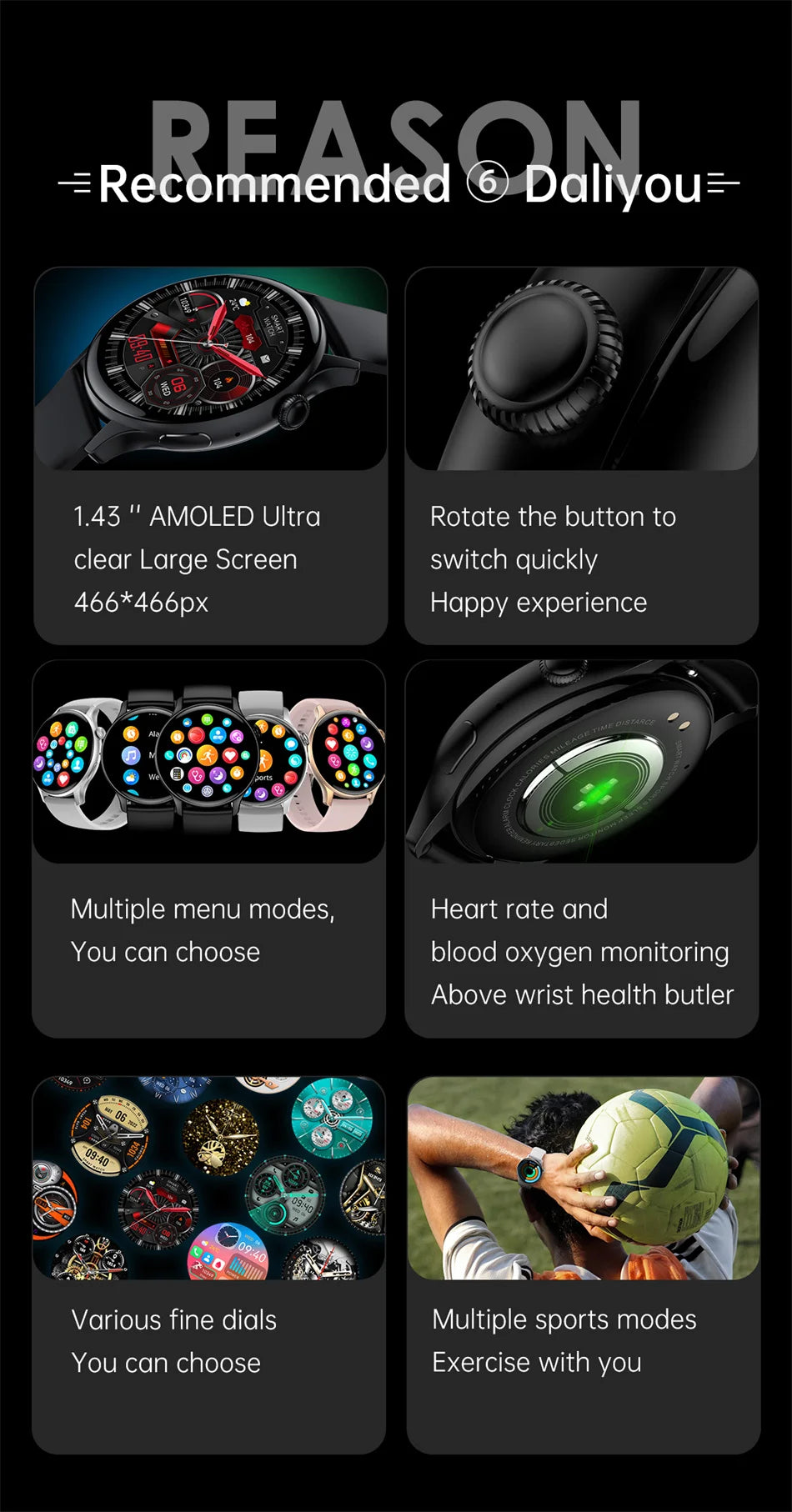 Reloj Inteligente NFC para Mujer con AMOLED, GPS y Llamadas Bluetooth