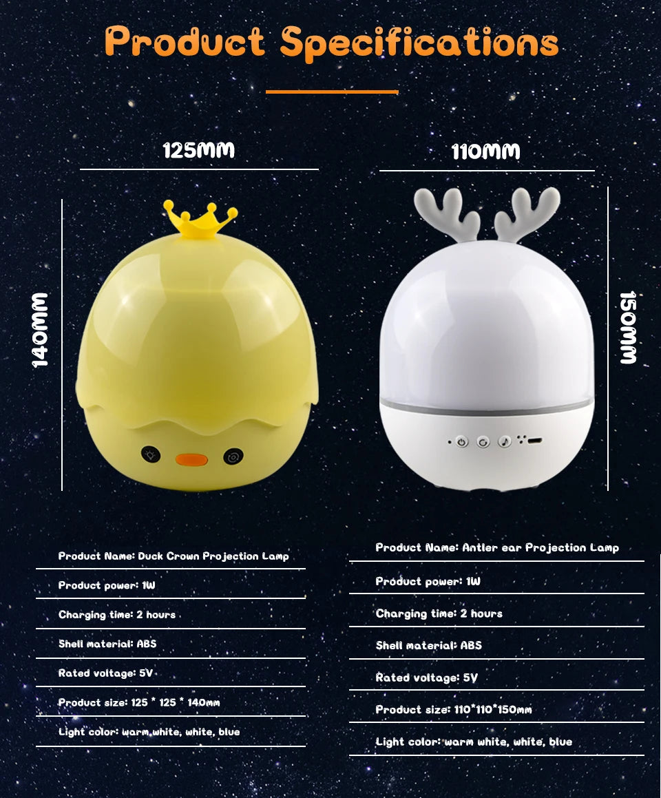 Proyector de Galaxia Bluetooth Luz Nocturna para Niños