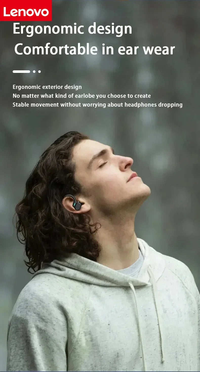 Lenovo Auriculares Bluetooth 5.3 Deportivos Batería Larga