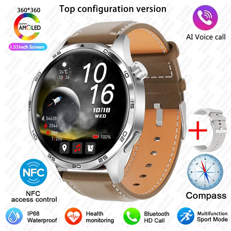Reloj Inteligente 5 Pro con AMOLED, GPS, NFC, Brújula y Llamadas Bluetooth