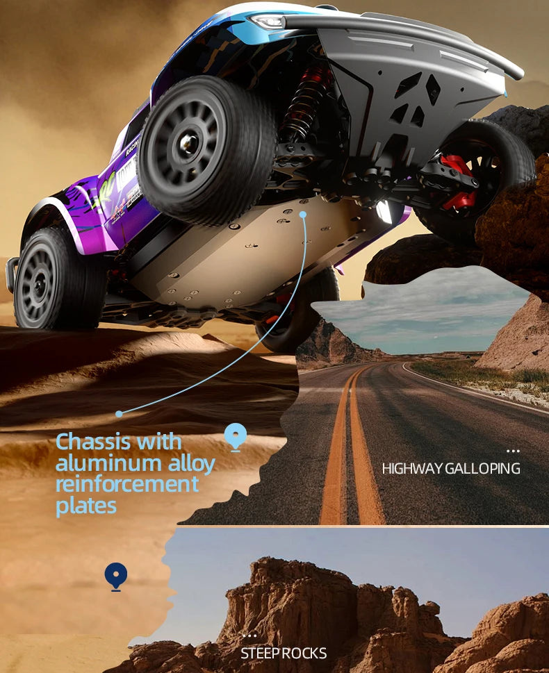 Coche RC Desierto Q130 1/14 4WD Alta Velocidad
