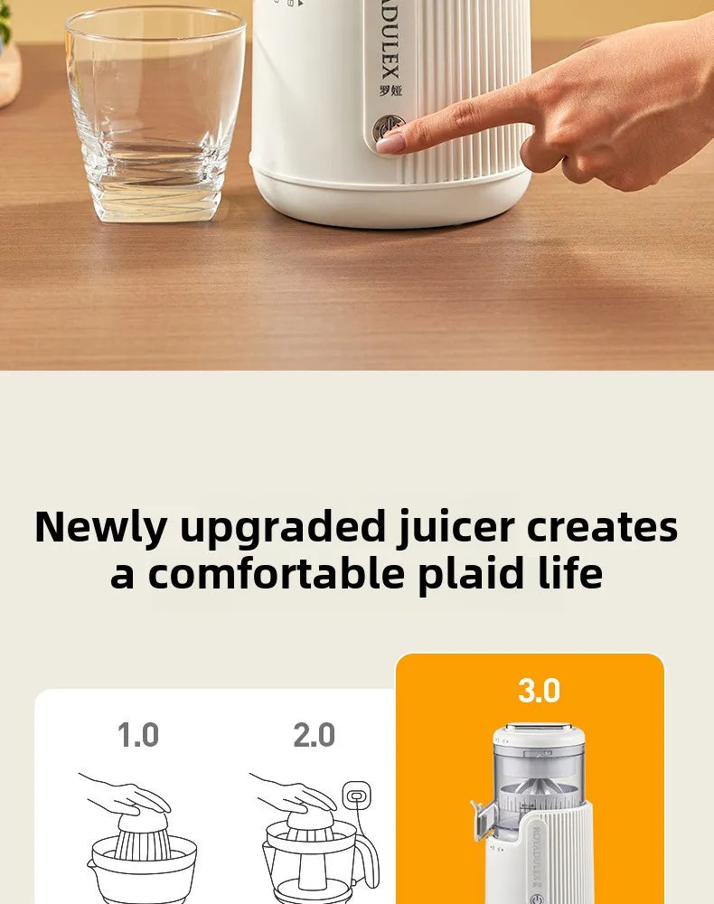 Exprimidor de Gran Diámetro con Separación de Jugo y Pulpa