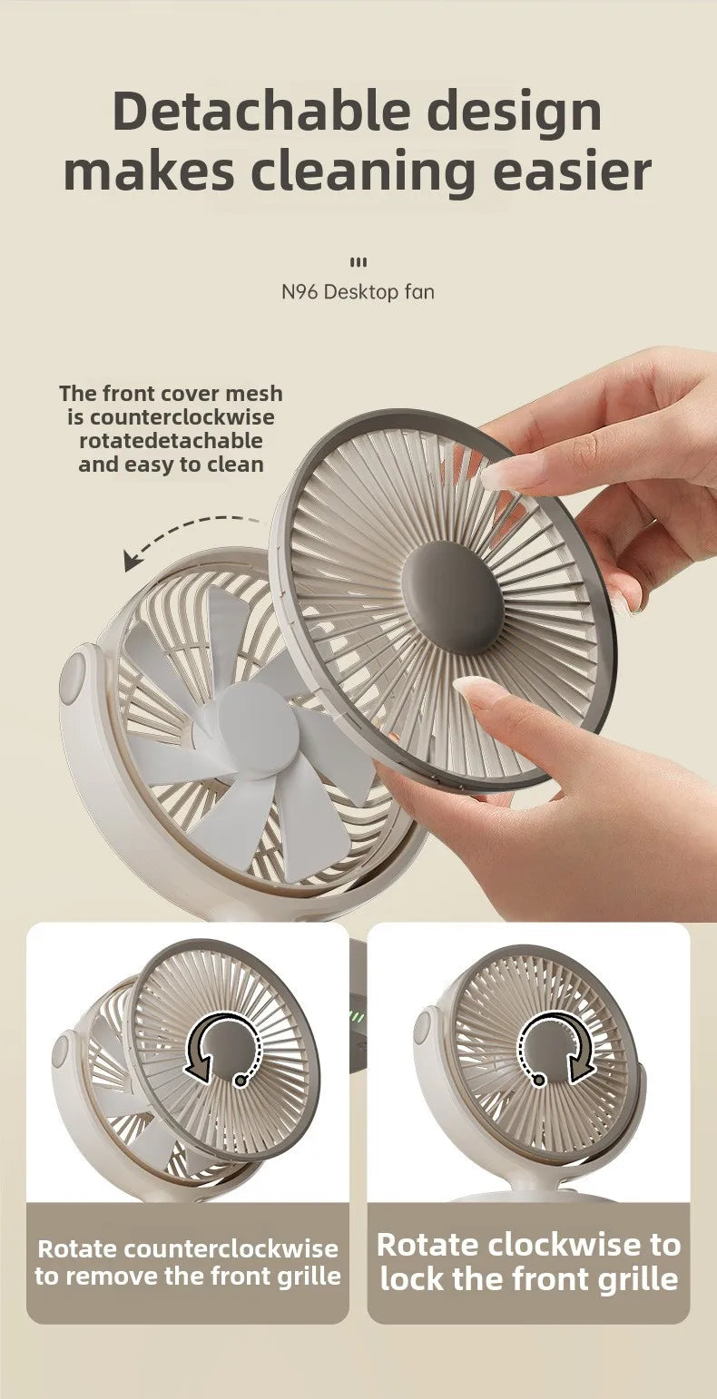 Ventilador de Escritorio Searide Portátil Recargable