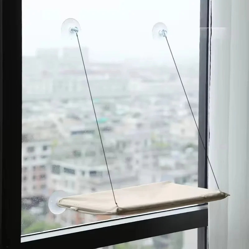 Hamaca Colgante para Gatos con Ventosa — Cama de Ventana