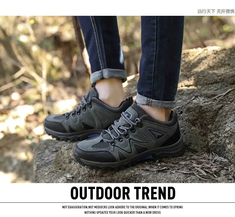 Zapatillas de senderismo para hombre antideslizantes y transpirables