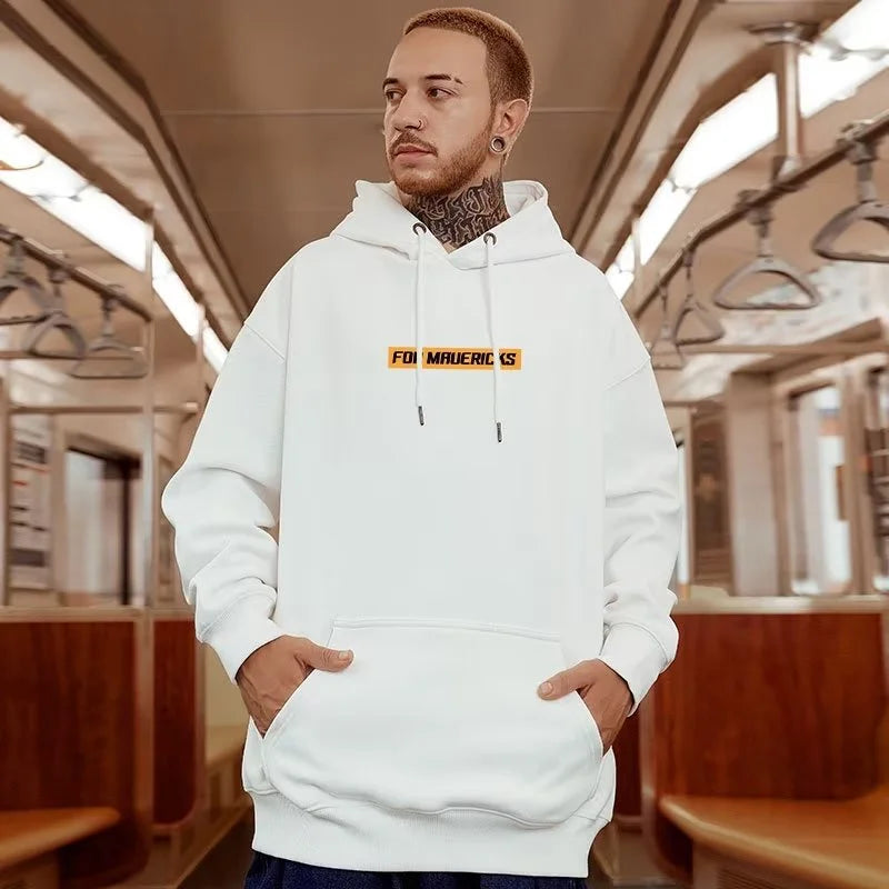 M-8XL estilo americano calle americano pequeño oso estampado Sudadera con capucha de gran tamaño pareja Sudadera con capucha estudiante grande suéter con capucha de terciopelo suave