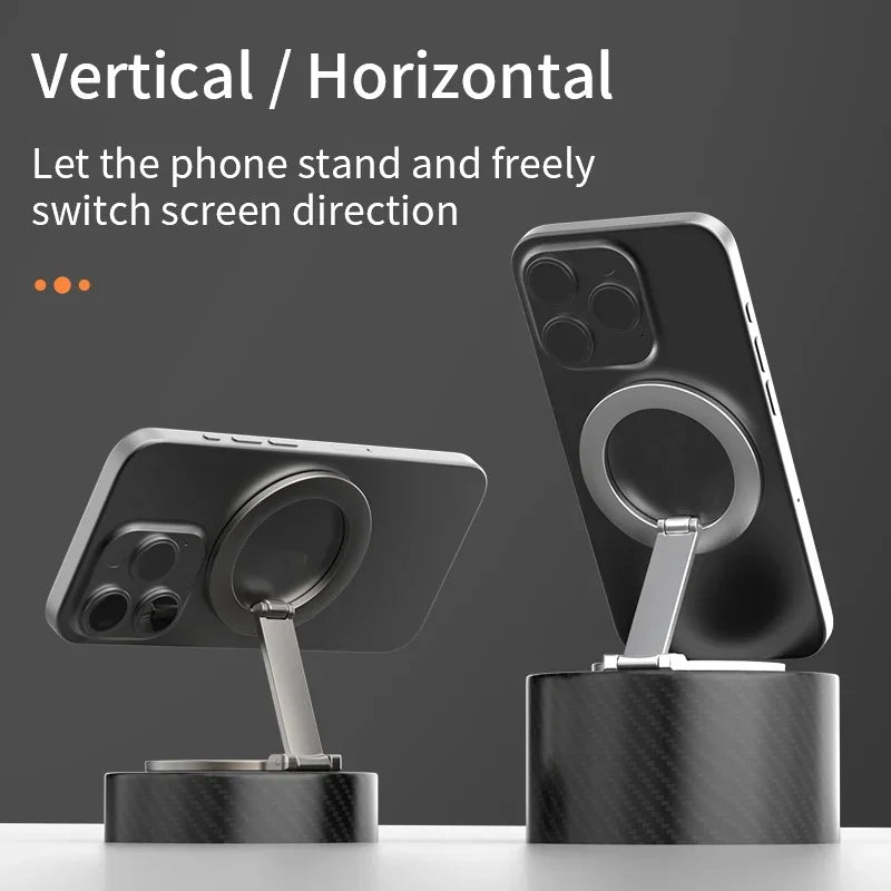 Soporte Magnético Universal Plegable de Doble Cara para Teléfono, Compatible con Magsafe, para Gimnasio, Caminadora, Coche, Soporte Plegable para Smartphone