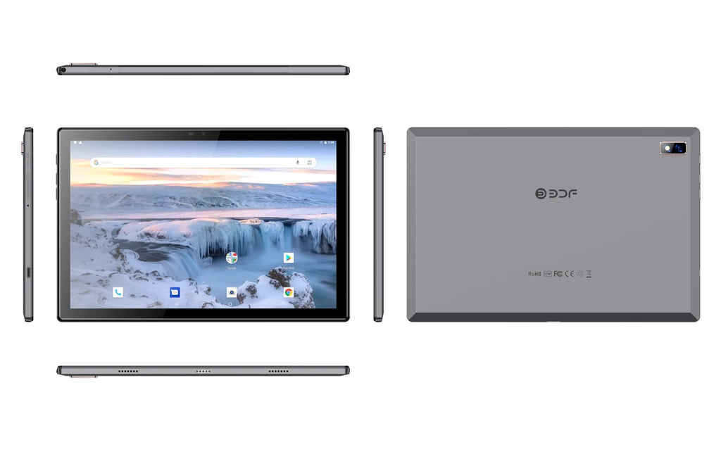 Tablet Android BDF de 10.1 pulgadas, Octa Core, 8GB RAM, 256GB, 4G LTE y 8000mAh
