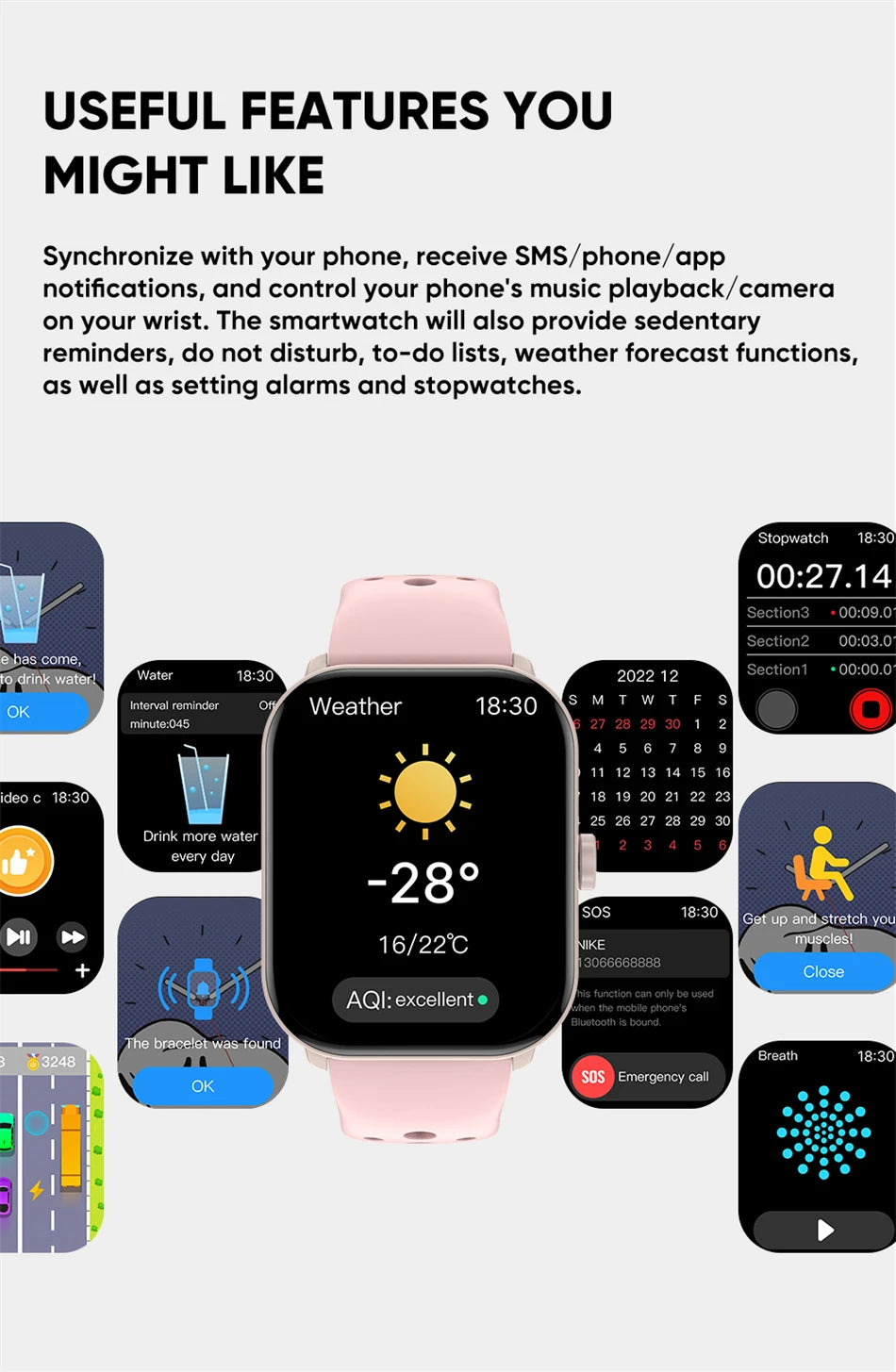Reloj Inteligente Serie 5 Global con AMOLED, GPS y Llamadas Bluetooth