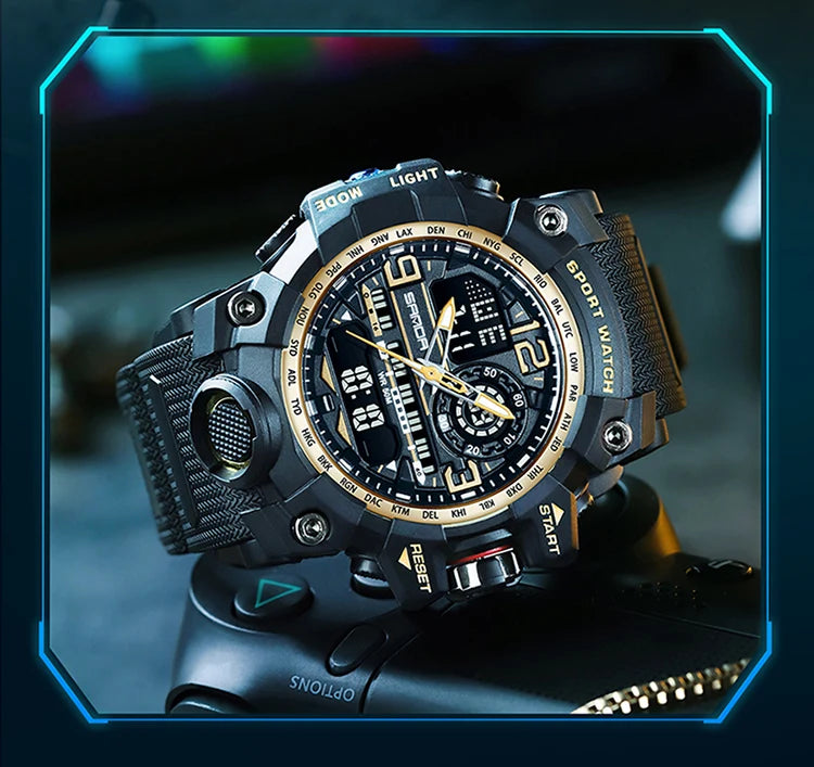 Reloj Digital LED Deportivo SANDA Multifunción para Hombre