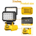 Lámpara de Trabajo LED 60W para Batería DeWalt 20V con carga USB