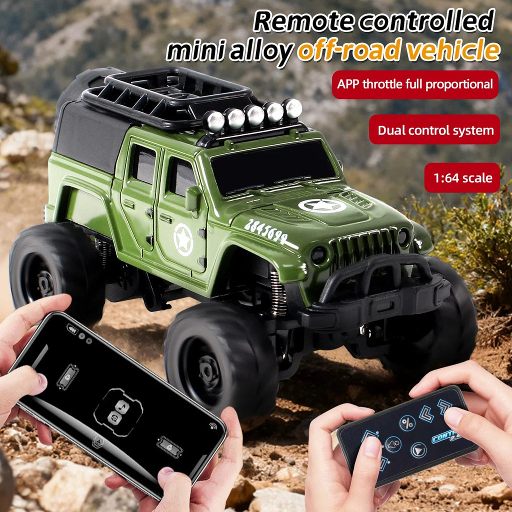 Coche Teledirigido de Aleación 1/64 Alta Velocidad para Niños