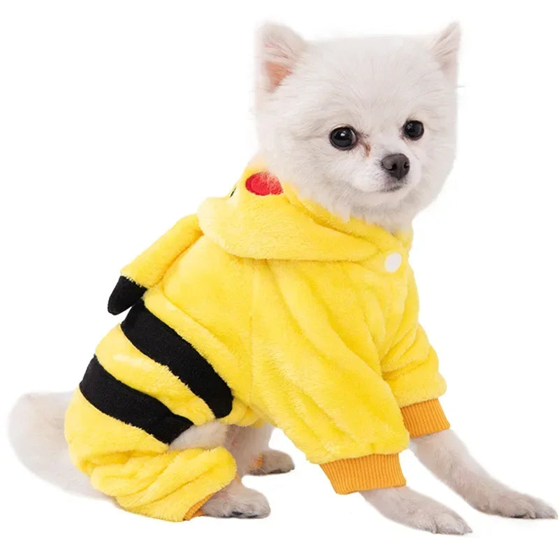 Disfraz Cosplay para Mascotas - Abrigo de Forro Polar para Perros y Gatos