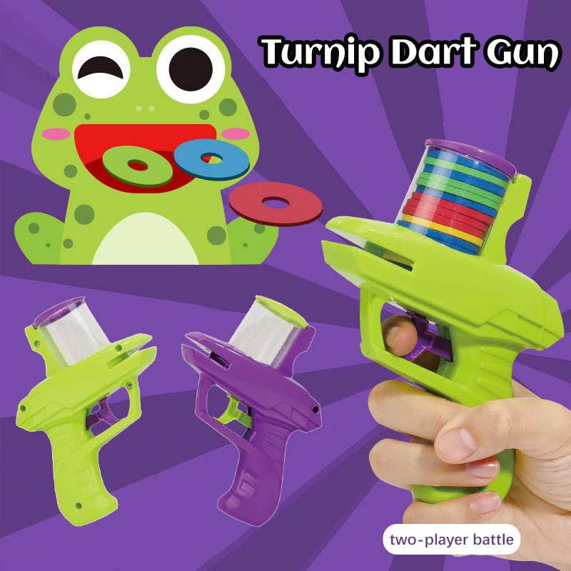Pistola voladora de tiro para niños, juguete de seguridad EVA, espuma suave, disco lanzador, juegos de interacción entre padres e hijos al aire libre