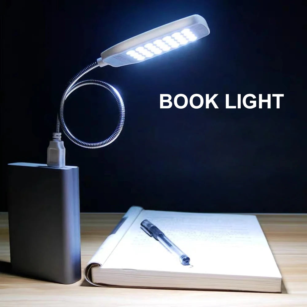 Lámpara de Lectura LED USB Flexible sin Parpadeo