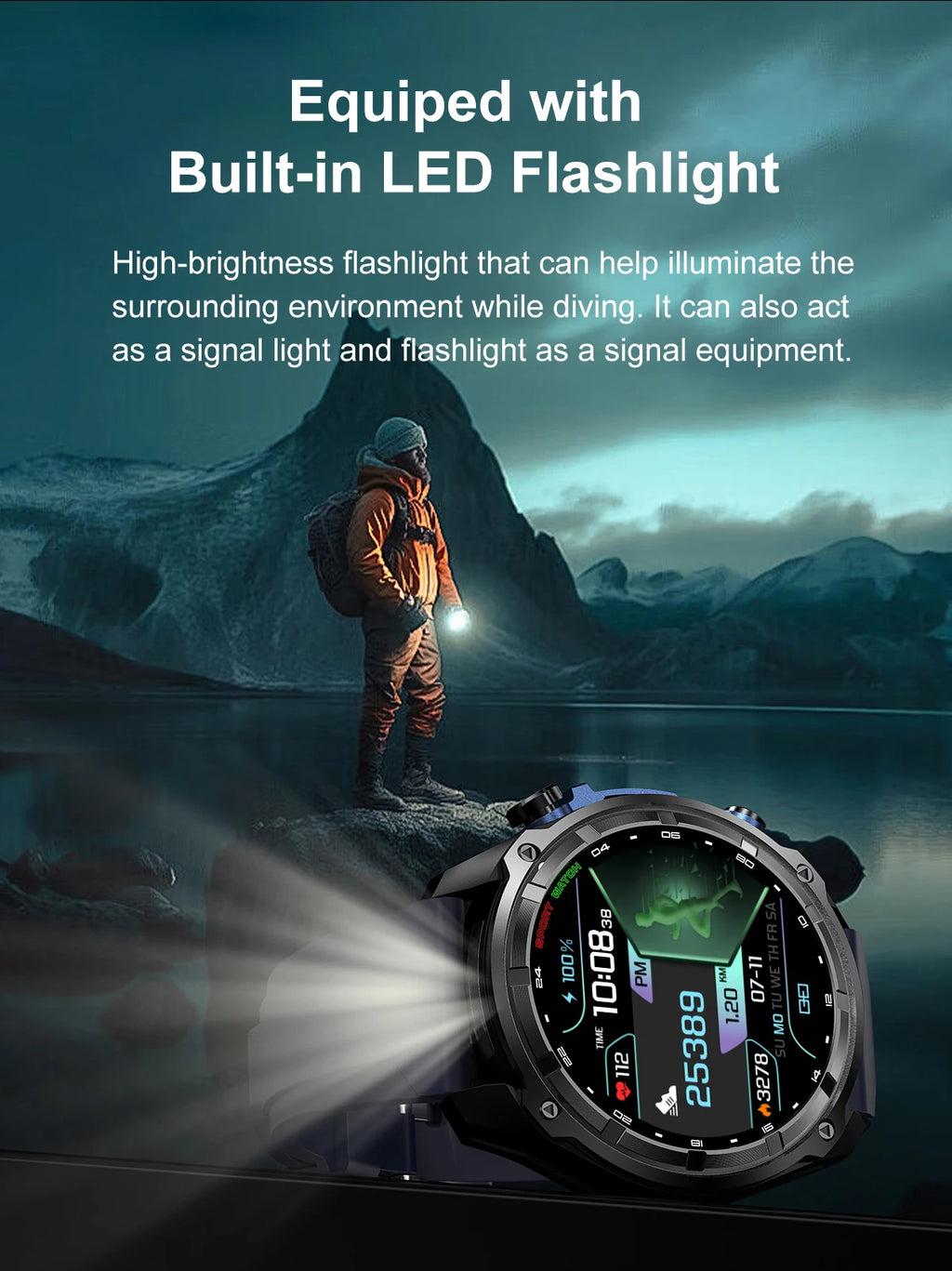 T-Rex3 Reloj Inteligente Militar GPS 10ATM