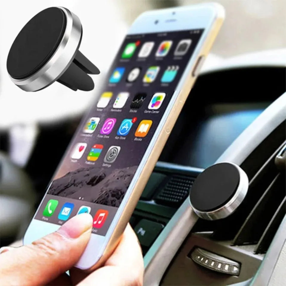 Soporte Magnético para Teléfono Celular con Ventilación de Aire para Automóvil, Soporte GPS Magsafe Compatible con iPhone 12-17 Pro Max, Samsung, Xiaomi y Otros Smartphones