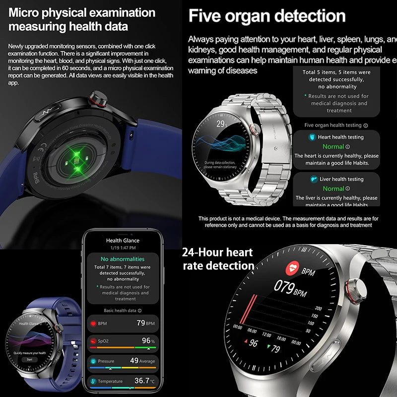 Reloj Inteligente Enfermería ECG+PPG Oxígeno