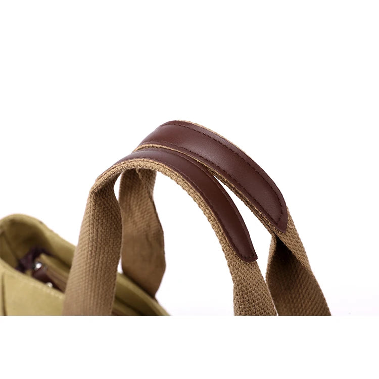 Bolso Bandolera Retro de Lona, Bolso de Mano para Viajar al Trabajo, Bolso de Hombro, Bolso de Trabajo, Bolso de Gran Capacidad