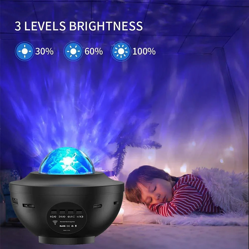 Proyector LED de Galaxia con Luz Nocturna Bluetooth