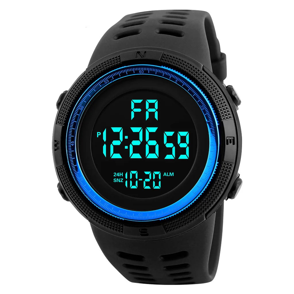 Reloj Digital para hombre, reloj de pulsera deportivo militar, relojes deportivos multifunción resistentes al agua, reloj electrónico para niños y estudiantes, regalos para hombres