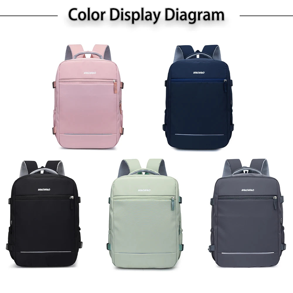 Mochila 180° Apertura Total Gran Capacidad para Viajes, Negocios y Laptop