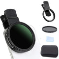 Filtro ND Variable 67MM ND2-400 con Clip para Teléfono