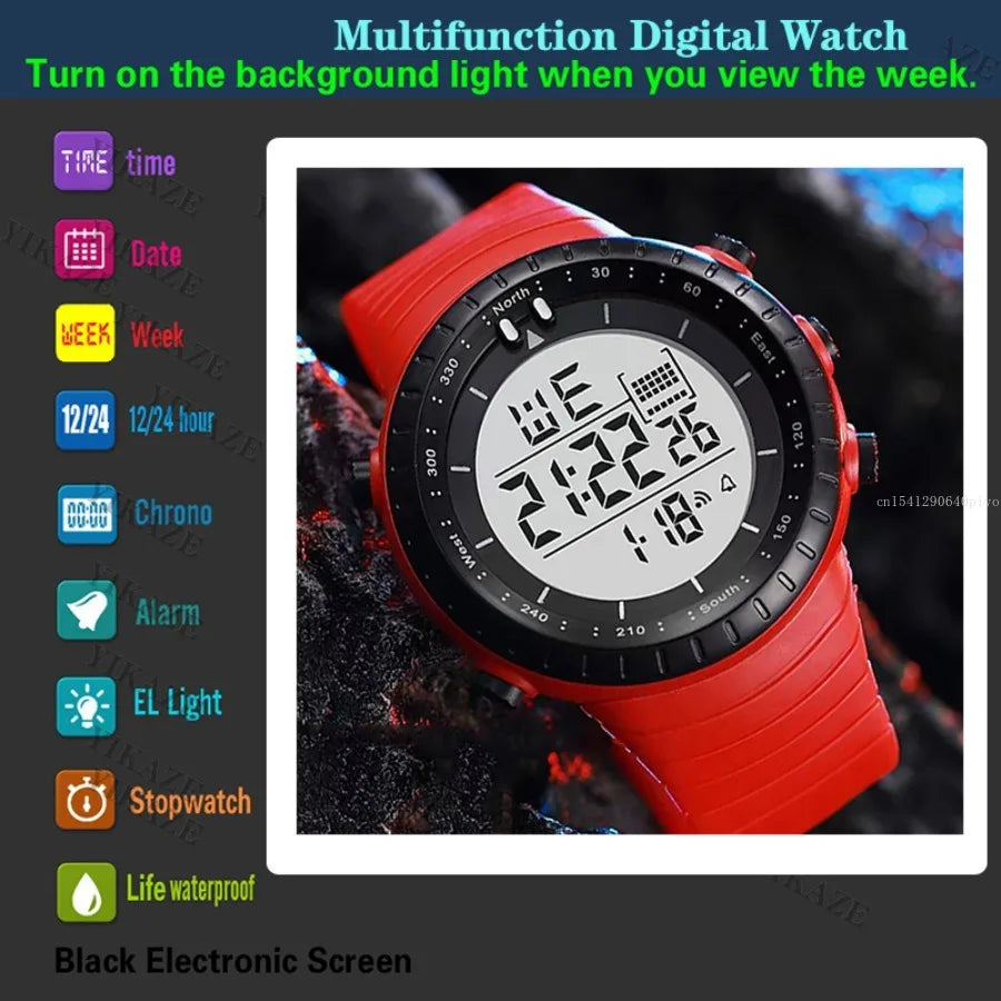 Reloj Militar Digital LED Multifunción Deportivo