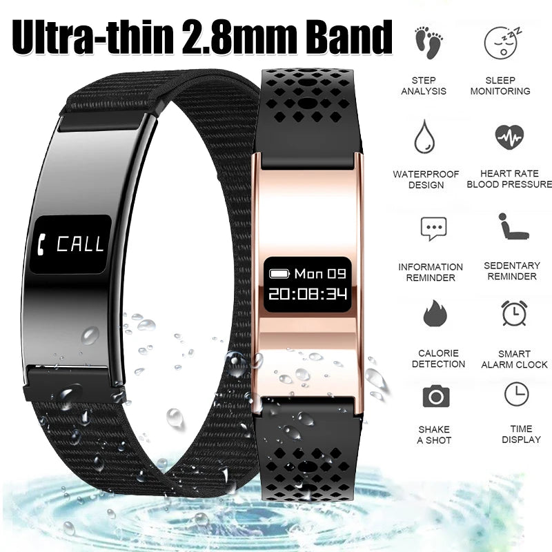 Pulsera inteligente LIGE con monitor de salud y seguimiento deportivo