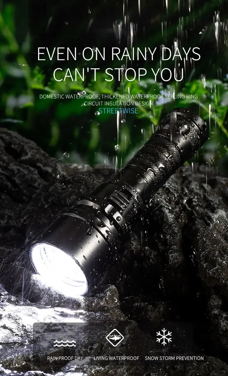 Linterna de Buceo LED Impermeable IP68