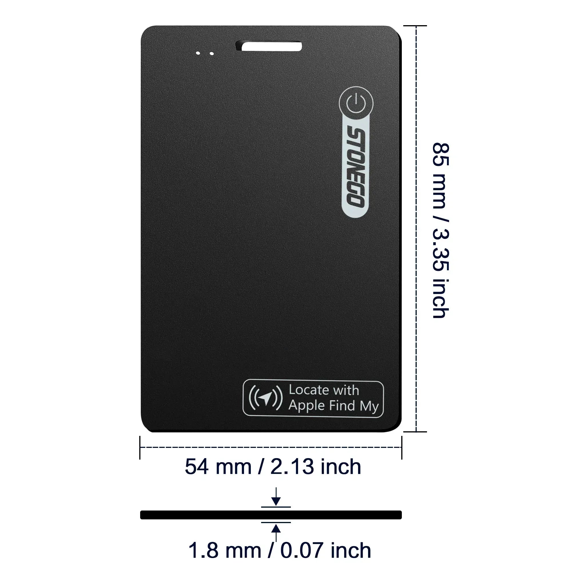 Localizador de Llaves y Mascotas Recargable Ultrafino, Resistente al Agua IP68, Compatible con Apple Find My iOS