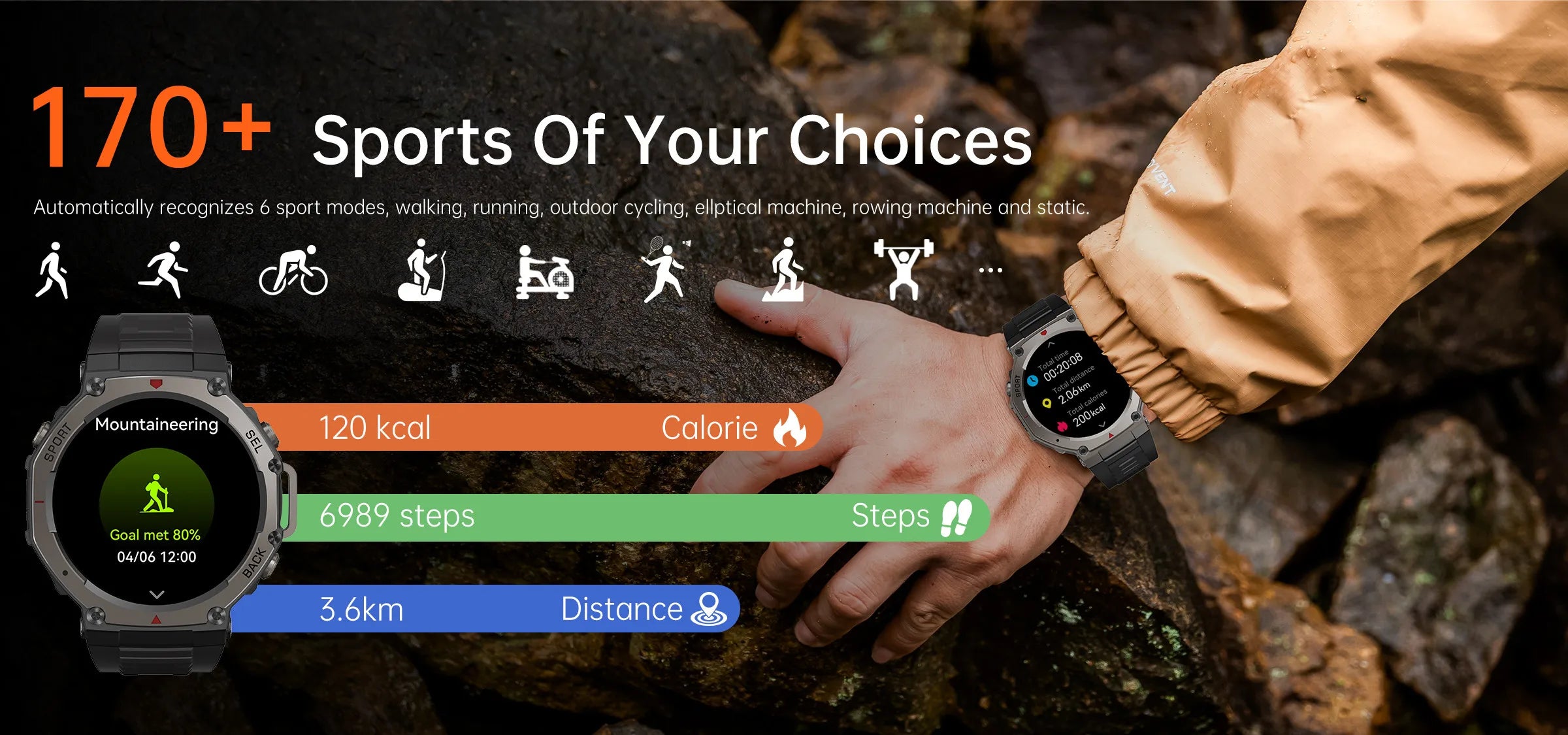 T-Rex 3 Ultra Reloj Inteligente Militar AMOLED
