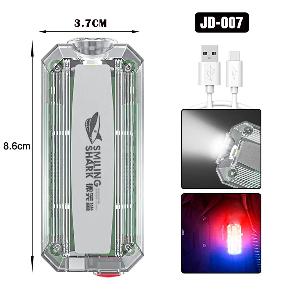Luz LED Estroboscópica con Clip para Correr y Seguridad