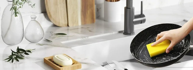 Juego de Jaboneras de Bambú Natural con Bandeja Autodrenante, Diseño Rústico y Elegante para Baño, Cocina, Fregadero, Jabón en Barra
