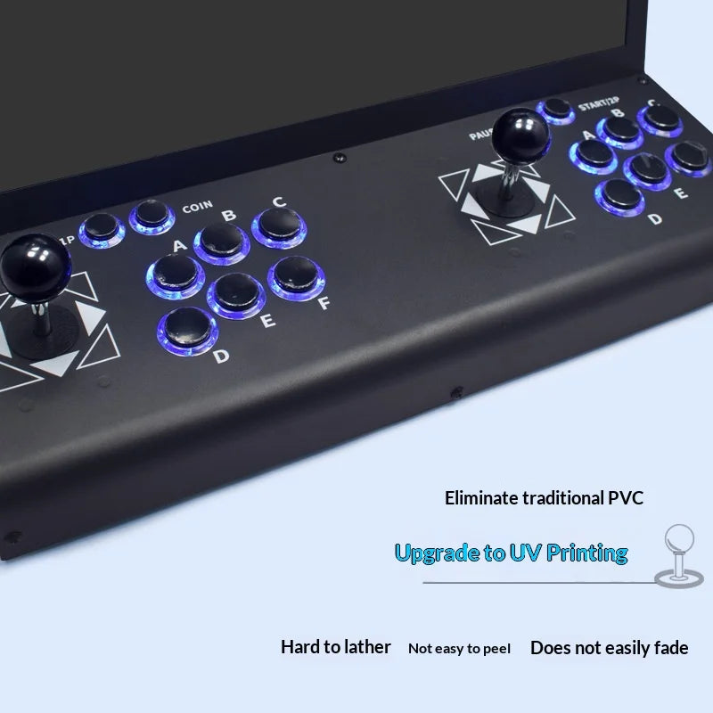 Máquina de juegos de 22 pulgadas, máquina de juegos arcade de escritorio, máquina arcade integrada para el hogar, más de 23000 juegos, compatible con varios idiomas