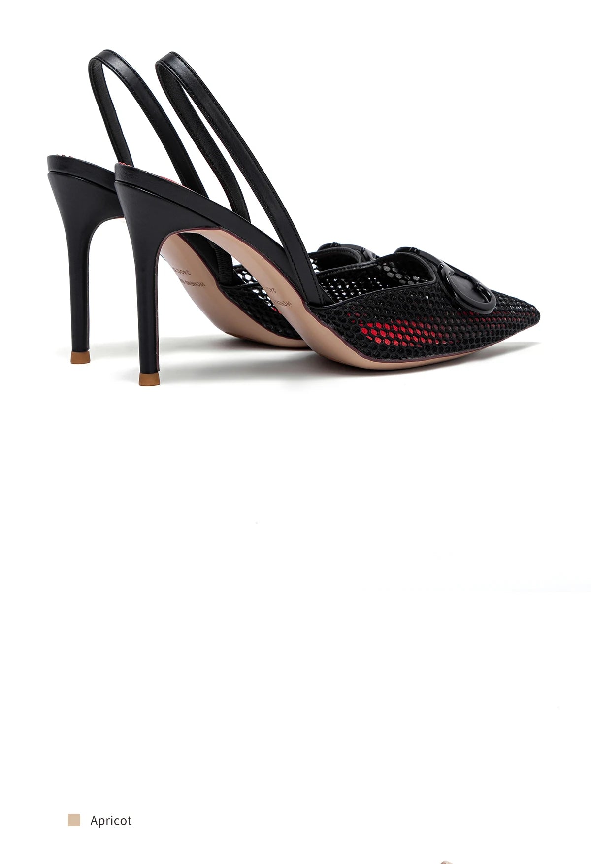 Stilettos de Tacón Alto con Malla para Mujer - Correa en T