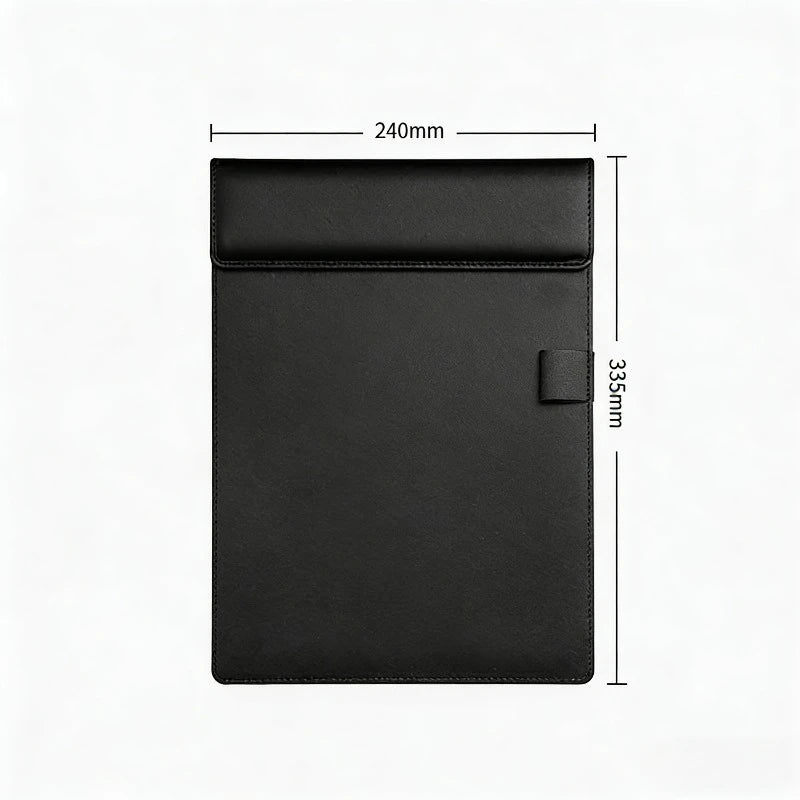 Carpeta Portapapeles A4, Carpeta de Trabajo, Portapapeles de Cuero PU, Carpeta con Clip para Archivos A4, Portadocumentos, Bloc de Notas para Conferencias con Portaplumas
