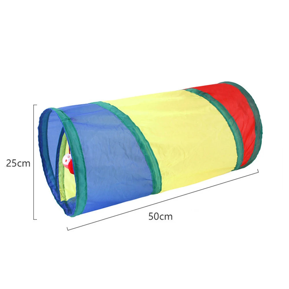 Túnel Plegable para Gatos y Mascotas - Juguete Interactivo