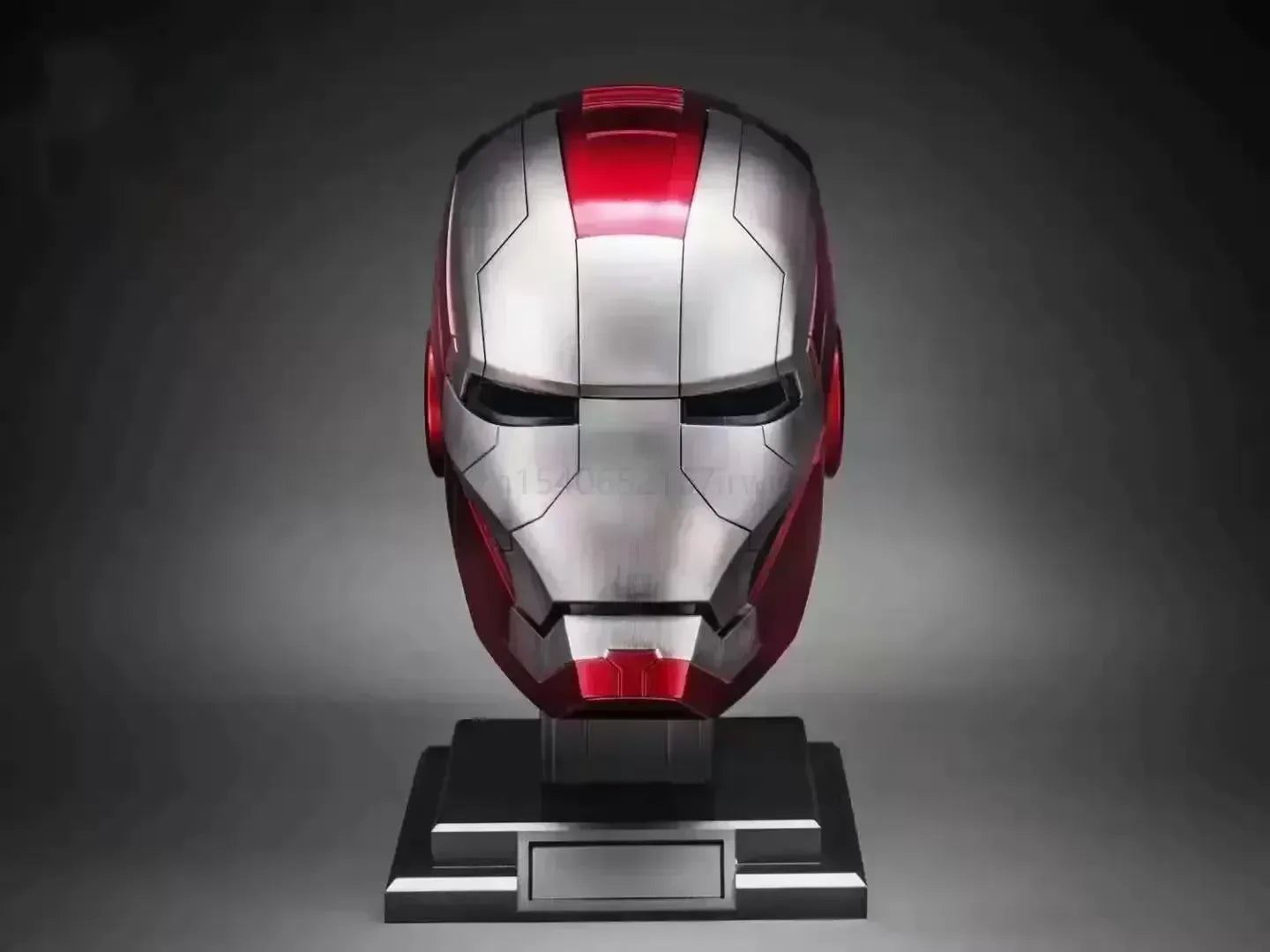 Casco de Iron Man de Marvel, Escala 1:1, MK50 MK5 MK17, con Control por Voz y Ojos Luminosos, Modelo Coleccionable para Adultos, Juguete de Navidad