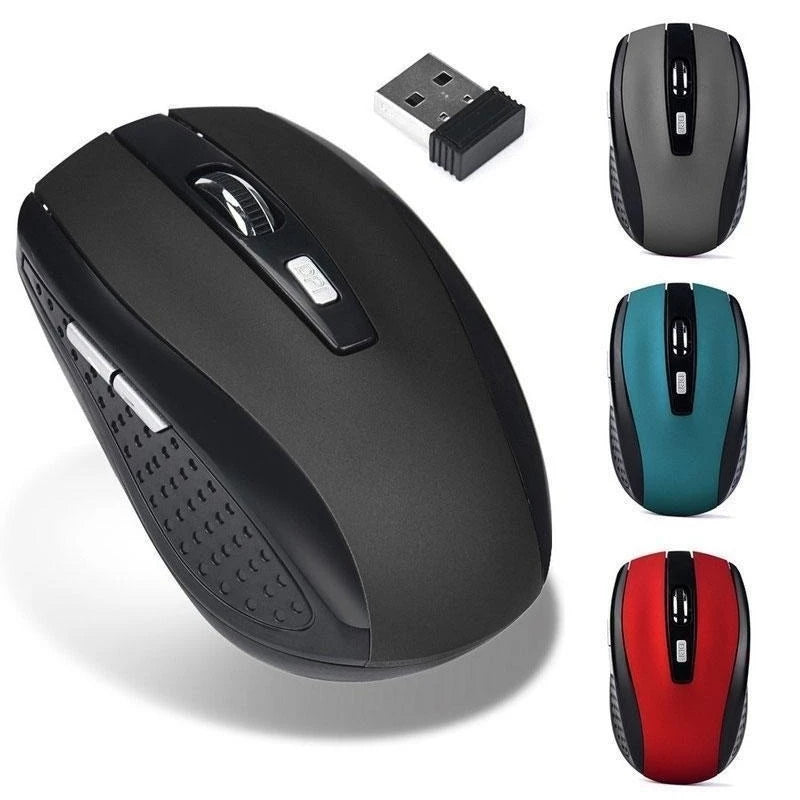 Ratón inalámbrico para juegos de 2,4 GHz con receptor USB para PC, portátil, ordenador de sobremesa
