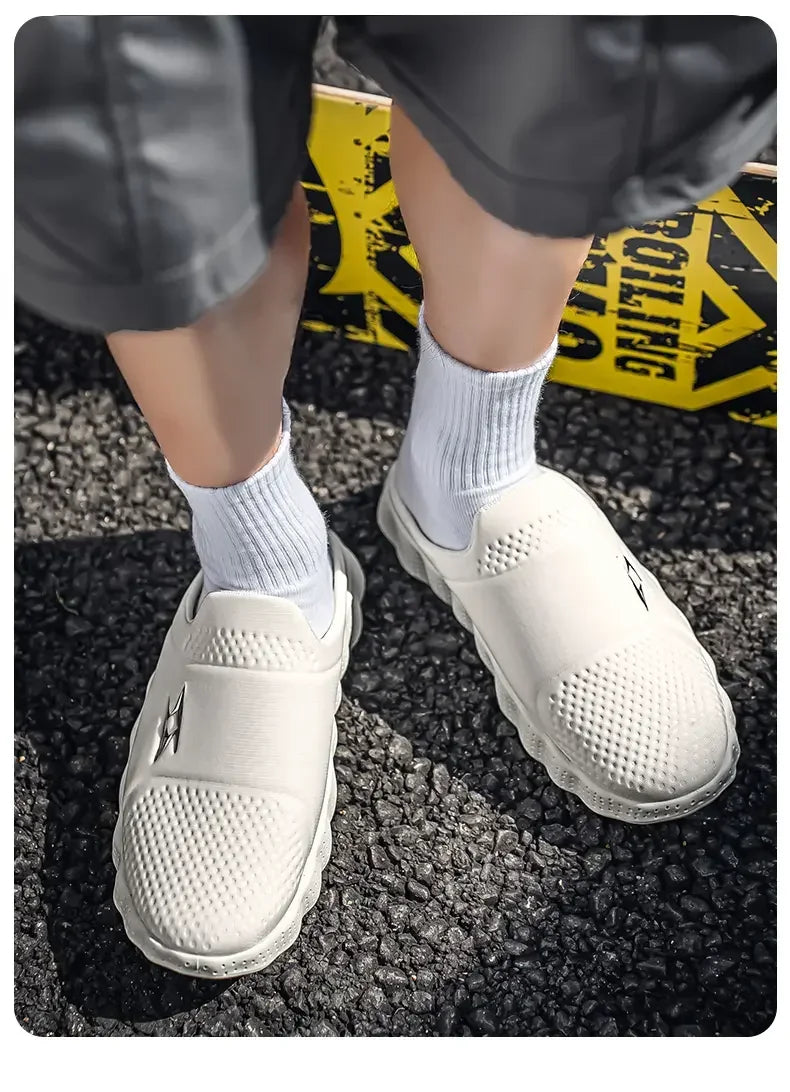 Mocasines casuales para hombre de tela transpirable y suela antideslizante