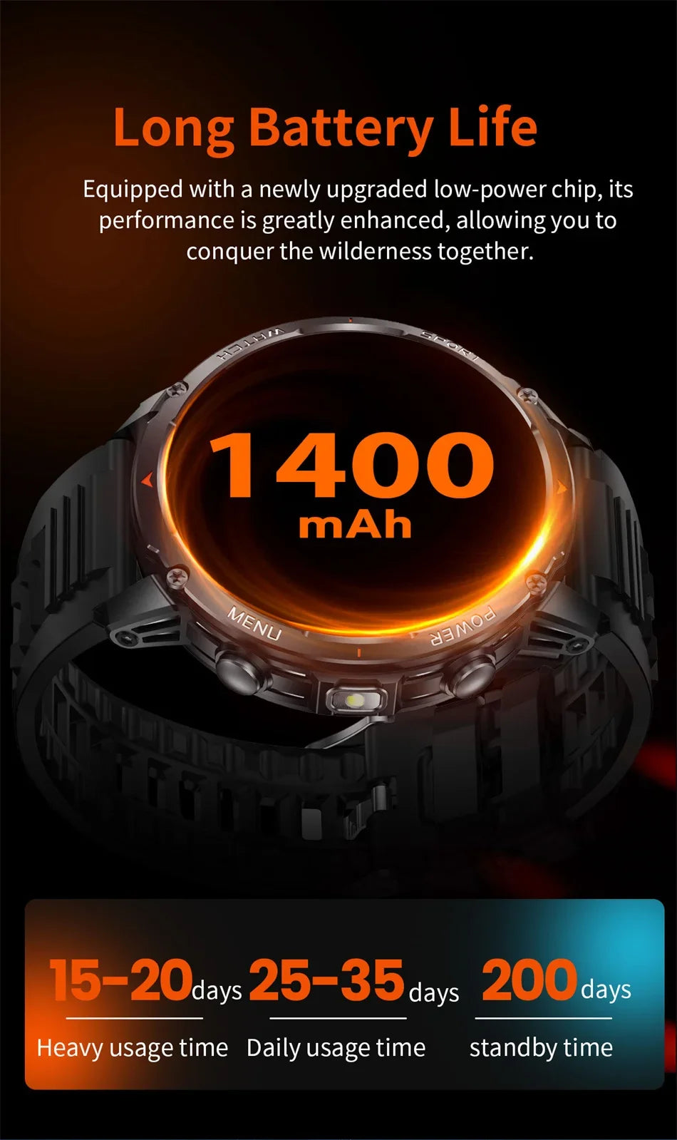 Reloj Inteligente Militar T-Rex 3 GPS Bluetooth