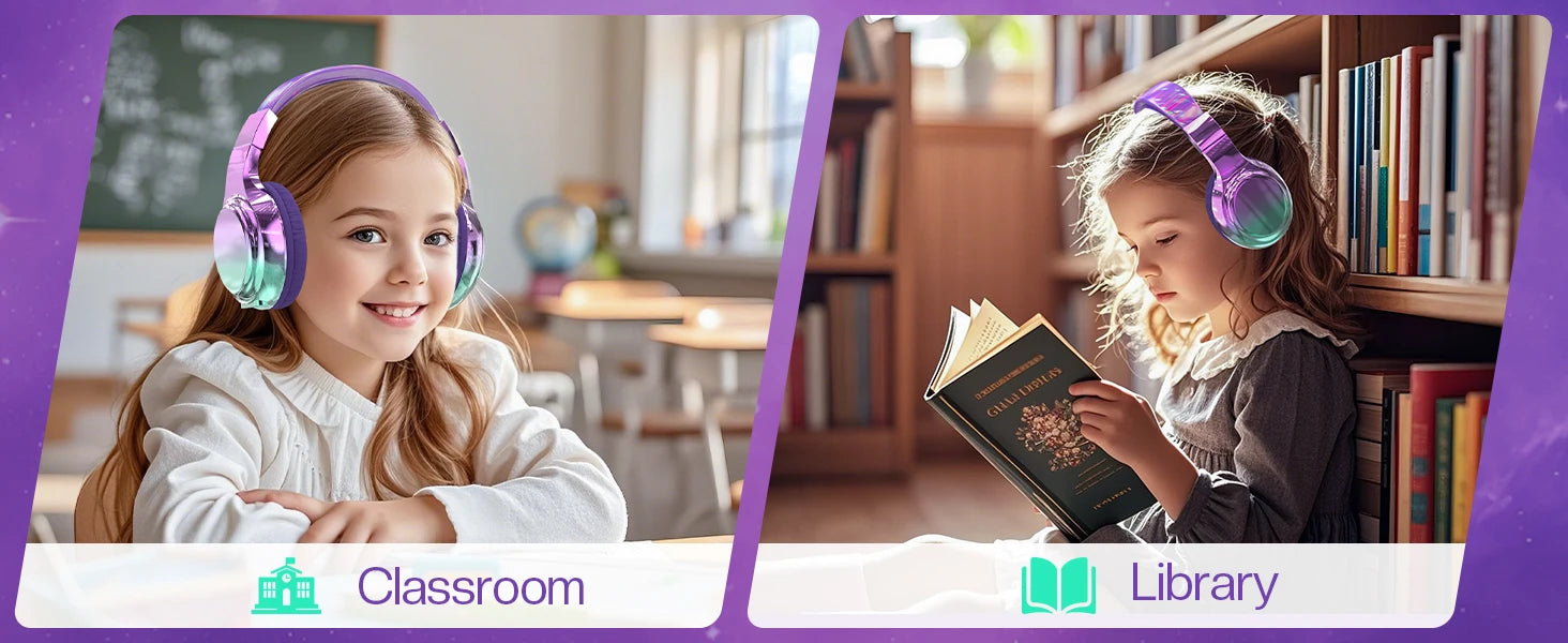 Auriculares Bluetooth Infantiles Plegables para Viajes
