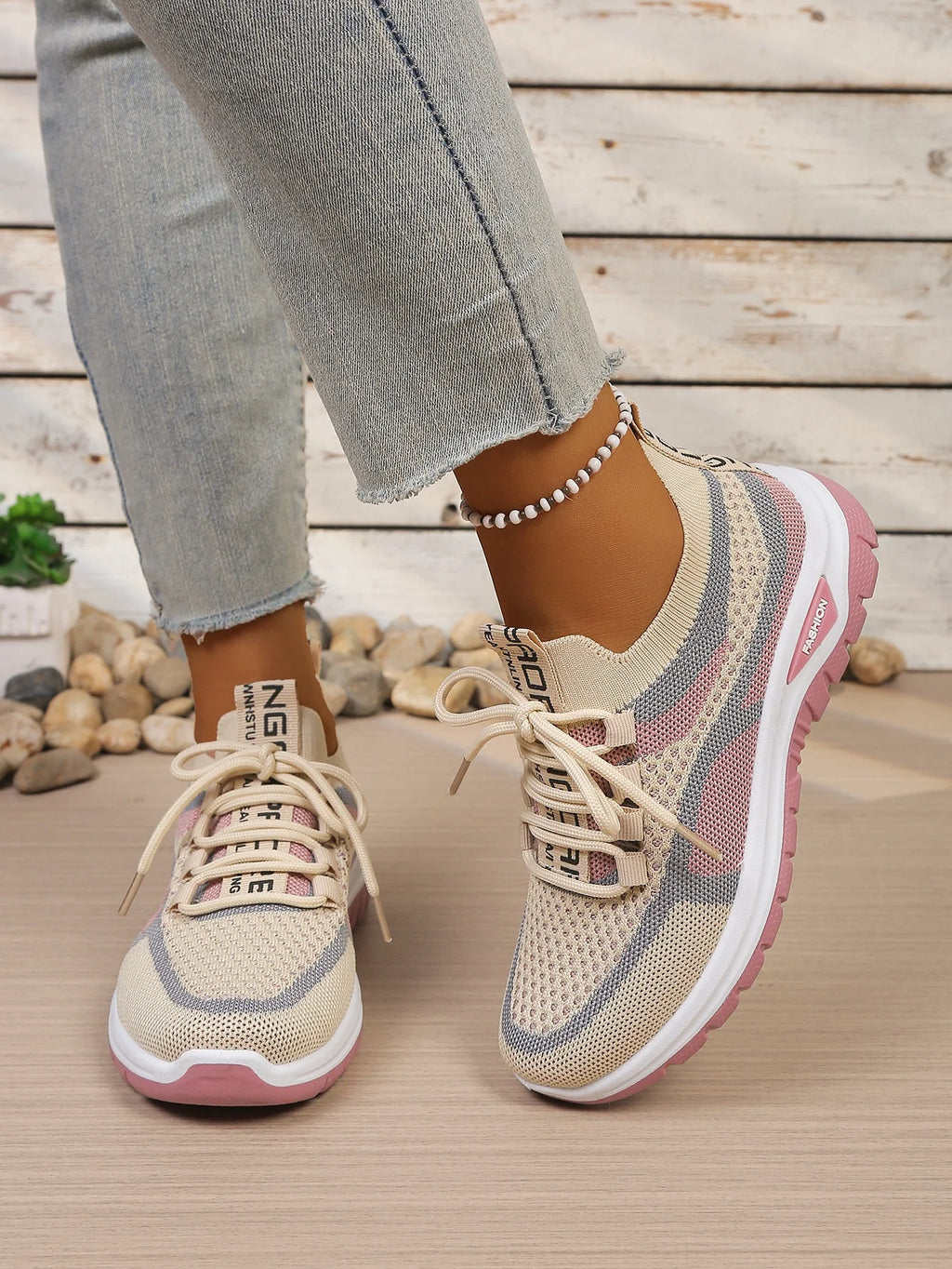 Zapatillas Informales de Lona para Mujer con Cordones