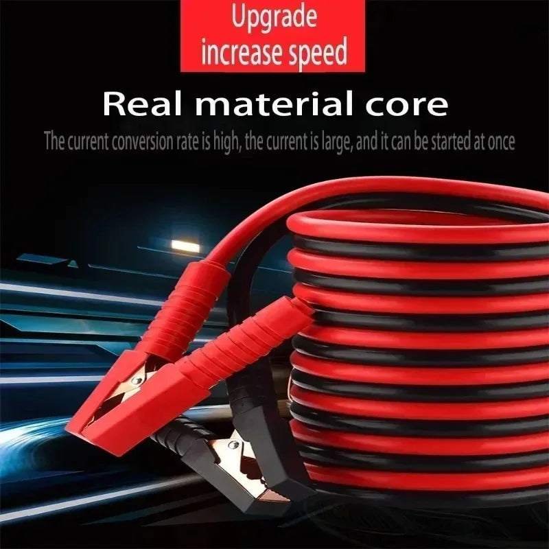 Cable de Arranque de Batería de Coche de Alta Resistencia de 4 Metros y 2000 Amperios para Coche, SUV, Camión, Encendido de Emergencia, Arranque Rápido