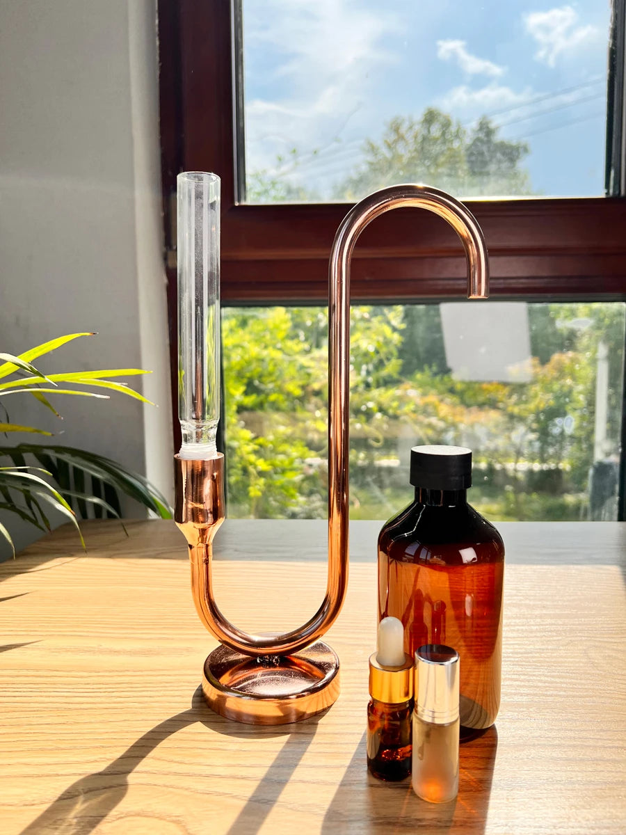 HOOLOO-destilador de cobre de 8L, aceite esencial, hidrosol, destilador Still Home, equipo de cabeza de fuego directo, bricolaje de hierbas, plantas y flores