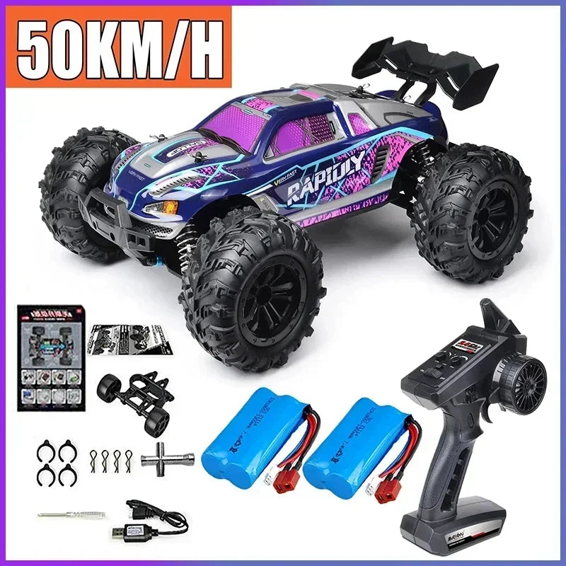 JJRC -Q130 sin escobillas de alta velocidad 70 KM/H4X4 todoterreno 2,4G 4WD Control remoto RC coche 4WD Racing Monster Racing Boy juguete para regalo 1:16