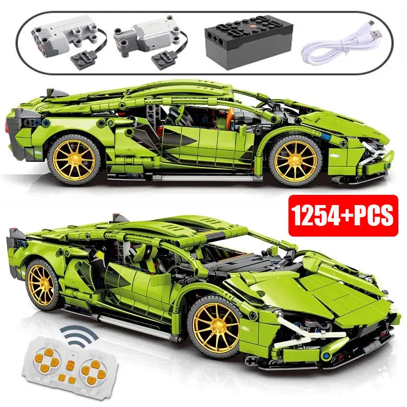 Coche de carreras de alta tecnología Lambor Sian FKP 37, bloques de construcción compatibles con juego de ladrillos técnicos 42115, juguetes, regalos de cumpleaños para niños