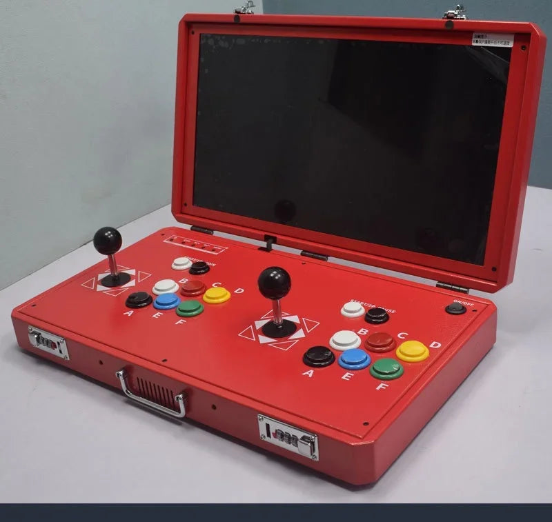 Máquina de Juegos Portátil de 20 Pulgadas, Plegable, con Doble Joystick, Sistema Dual, Máquina Integrada de Arcade para el Hogar, Pandora Moonlight Box