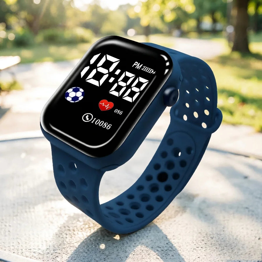 Reloj Digital Deportivo para Niños LED Silicona